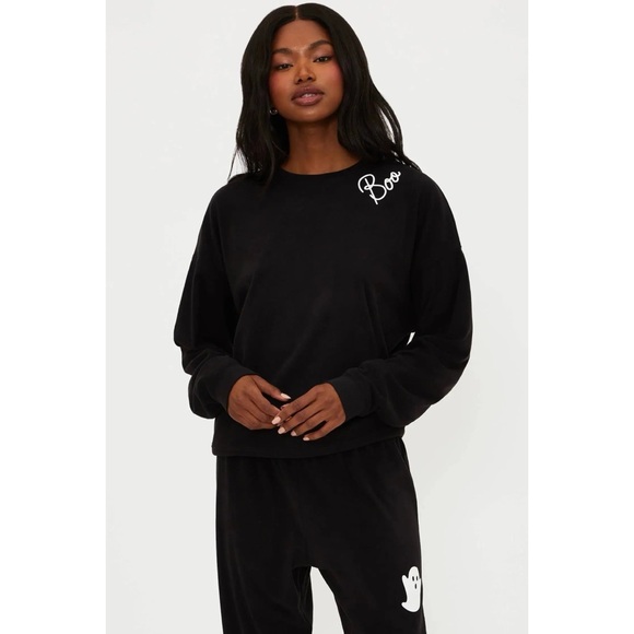 Beach Riot Devyn Sweatshirt Boo Black - Picture 1 of 3